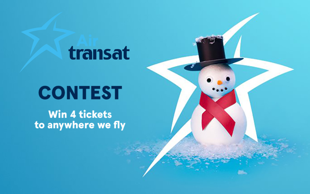 Enter the Air Transat Winter Wanderlust Contest for a chance to Win 4