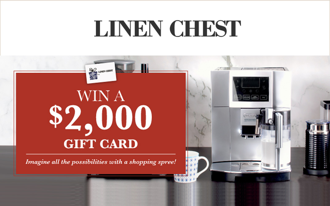 Win a 2,000 Gift Card from The Linen Chest! webSaver.ca