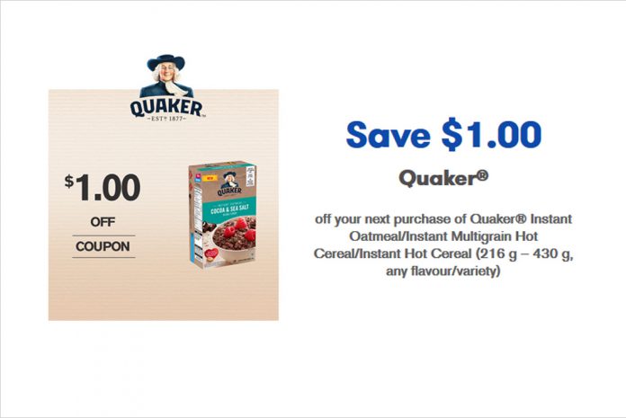 Quaker-Instant-Oatmeal-Coupons Quaker-Instant-Oatmeal-Coupons