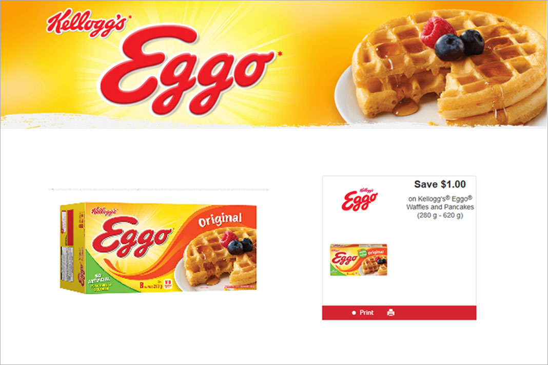 Kellogg S Eggo Waffles And Pancakes Save 1 00 Coupon Websaver Ca